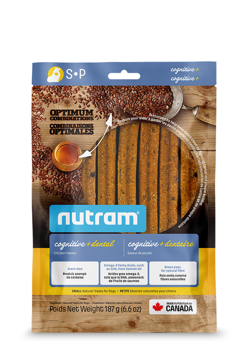 Nutram bâtonnets dentaires cognitive + dentaire (produit du Canada)