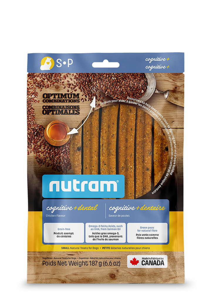 Nutram bâtonnets dentaires cognitive + dentaire (produit du Canada)