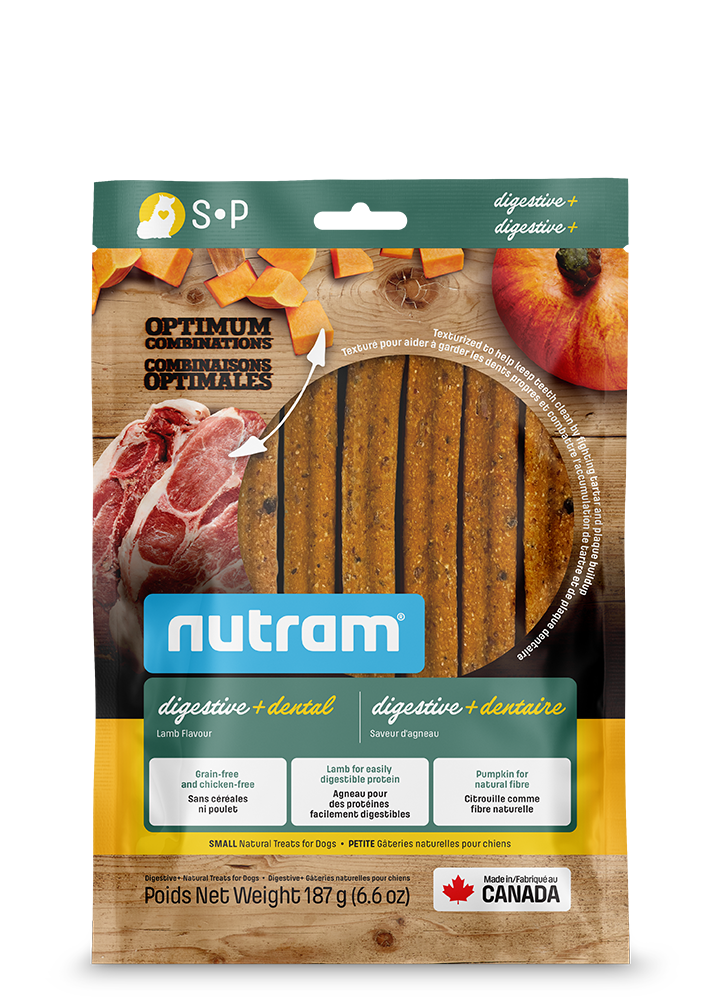 Nutram bâtonnets dentaires digestive + dentaire (produit du Canada)