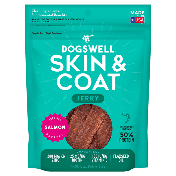 Gâteries séchées pour les hanches et les articulations, saumon pour chiens