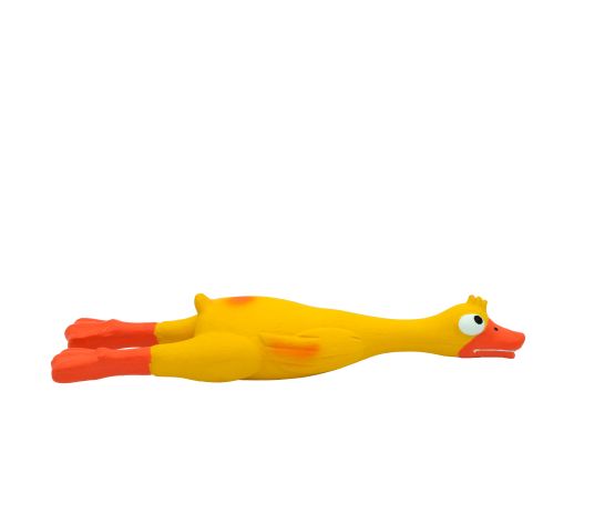 Bud'z Jouet En Latex Avec "squeaker" Pour Chien Canard Jaune