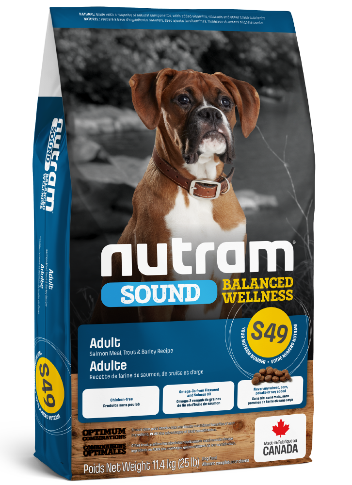Nutram Sound (s49) nourriture pour chien au saumon (produit du Canada)