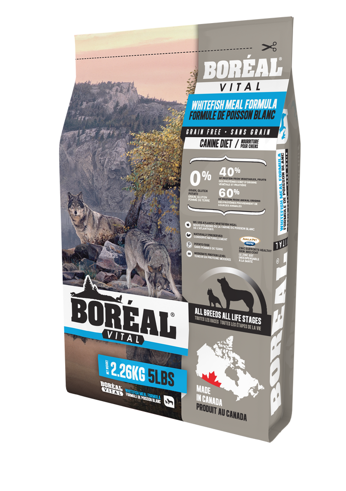 Boréal vital poisson blanc nourriture sans grain pour chien toute étape de vie (produit du Canada)