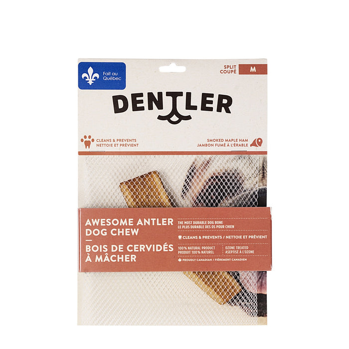 Dentler Bois de cervidés coupés à mâcher, jambon fumé à l'érable