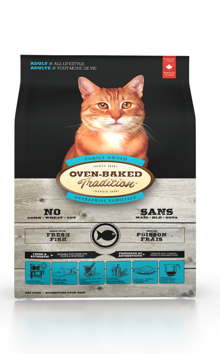Oven-Baked Tradition poisson nourriture chat (produit du Quebec)