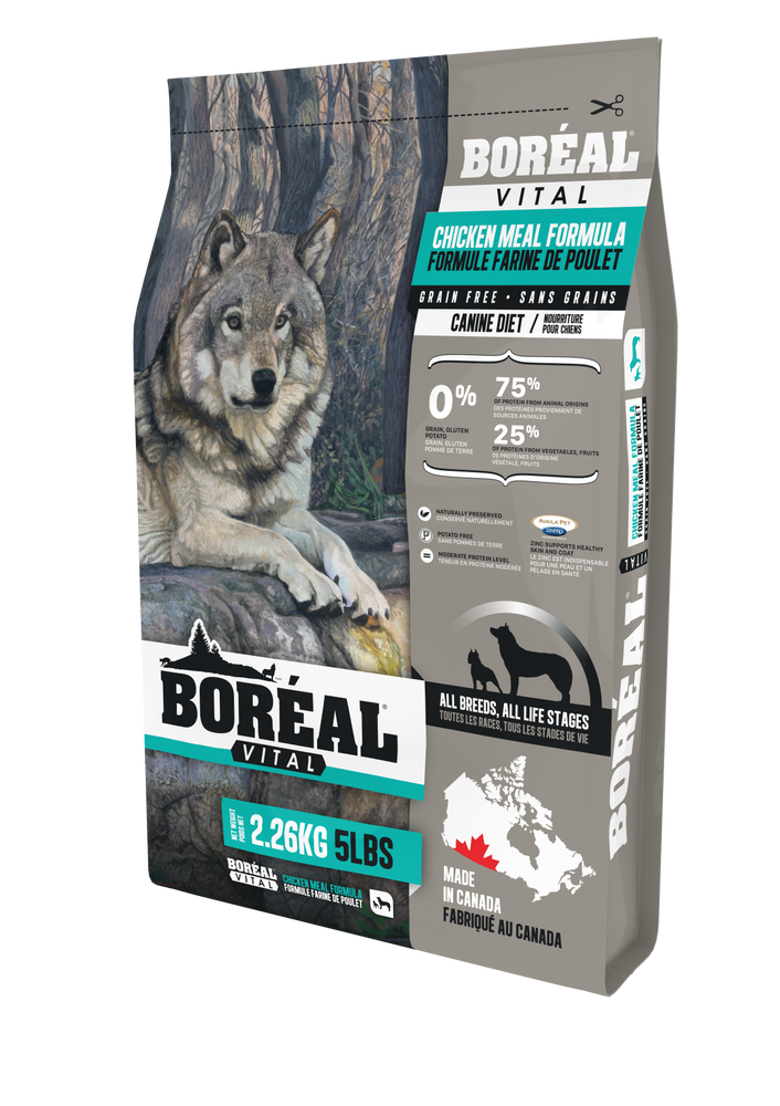 Boréal vital poulet nourriture sans grain pour chien toute étape de vie (produit du Canada)