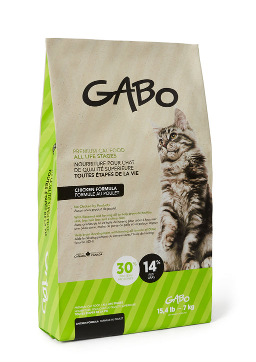 Gabo nourriture pour chat tous les étapes de la vie au poulet