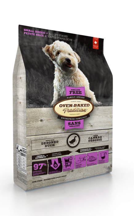 Oven-Baked Tradition canard sans grain nourriture pour chien de petite race