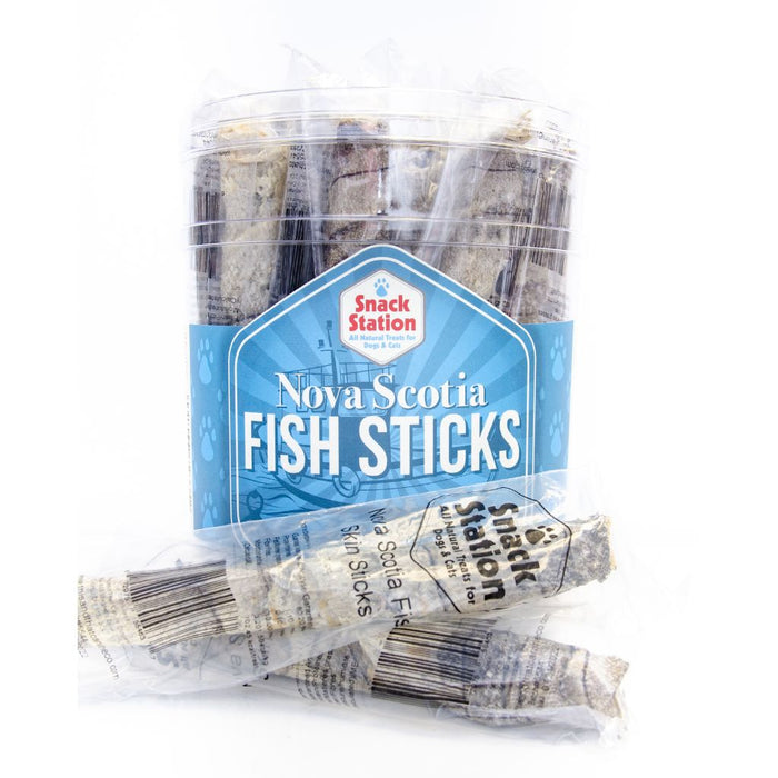 Bâtonnets de peau de poisson 7" emballés pour chien