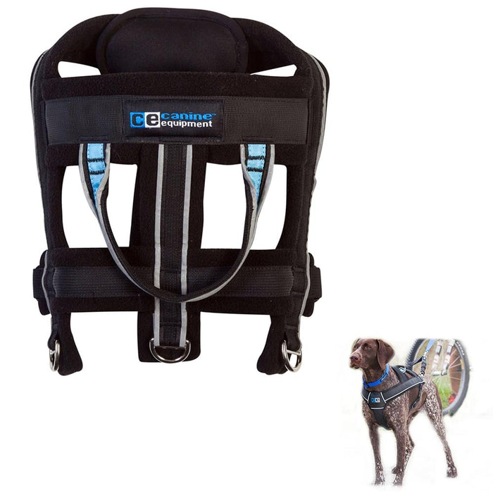 Harnais CE ultimate pulling  noir pour chien