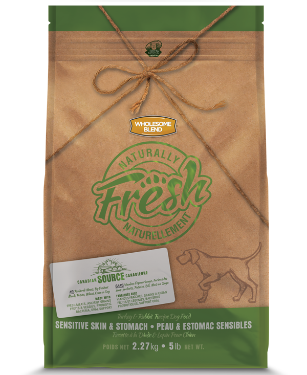 Naturally Fresh peau et d'estomac sensibles à la dinde et au lapin nourriture pour chien