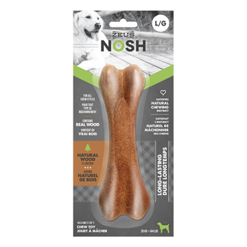 Nosh zeus os à mâcher en bois pour chien