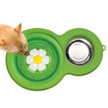 Catit napperon forme d’arachide vert moyen pour chat