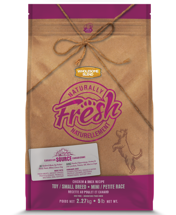 Naturally Fresh poulet et canard nourriture pour chien de petite race (produit du Canada)