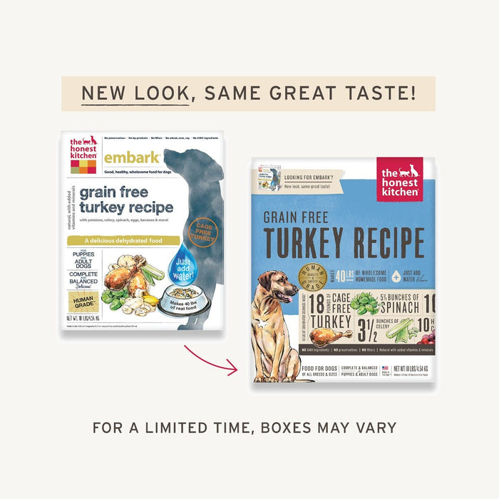 Honest kitchen dinde déshydraté nourriture sans grains pour chien