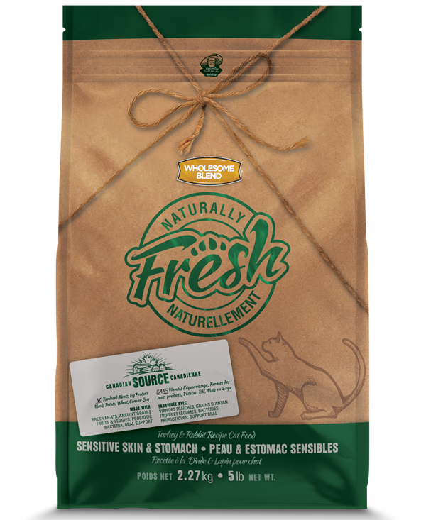 Naturally Fresh peau et estomac sensibles nourriture pour chat (produit du Canada)