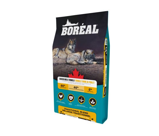 Boréal mélange traditionnel, poulet nourriture pour chien 16,8 kg (produit du Canada)