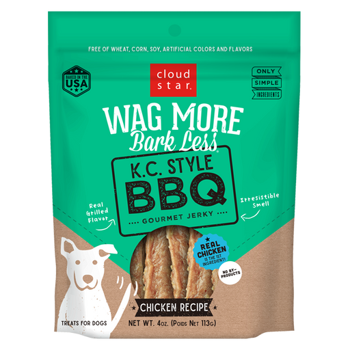 Wag more k.c. style poulet jerky pour chiens