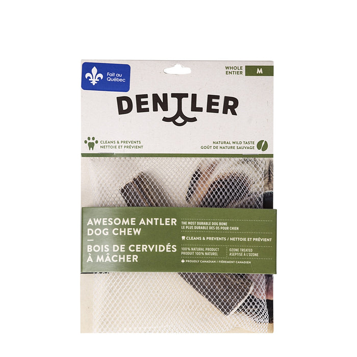 Dentler bois de cervidés entiers à mâcher, nature sauvage