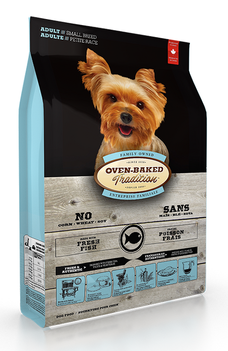 Oven-Baked Tradition poisson frais nourriture pour chien de petite race (produit du Quebec)