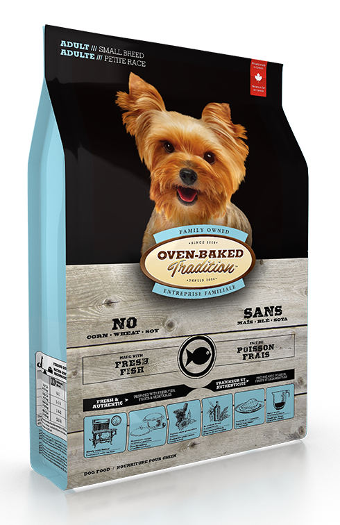 Oven-Baked Tradition poisson frais nourriture pour chien de petite race (produit du Quebec)