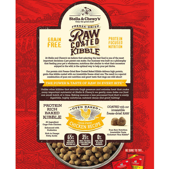 Stella & chewy's raw coated poulet nourriture pour chien