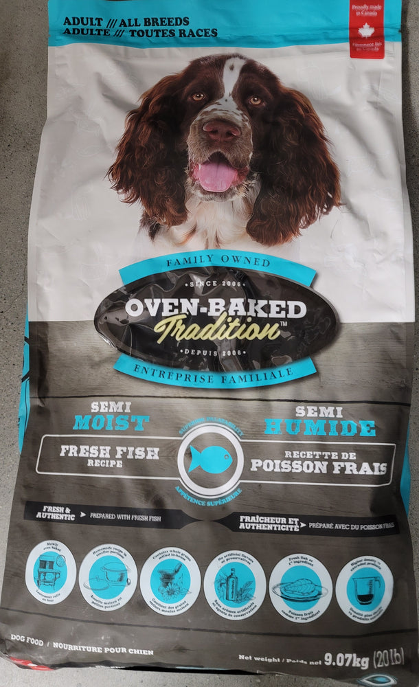 Oven-Baked Tradition nourriture semi humide pour chien au poisson (produit du Quebec)