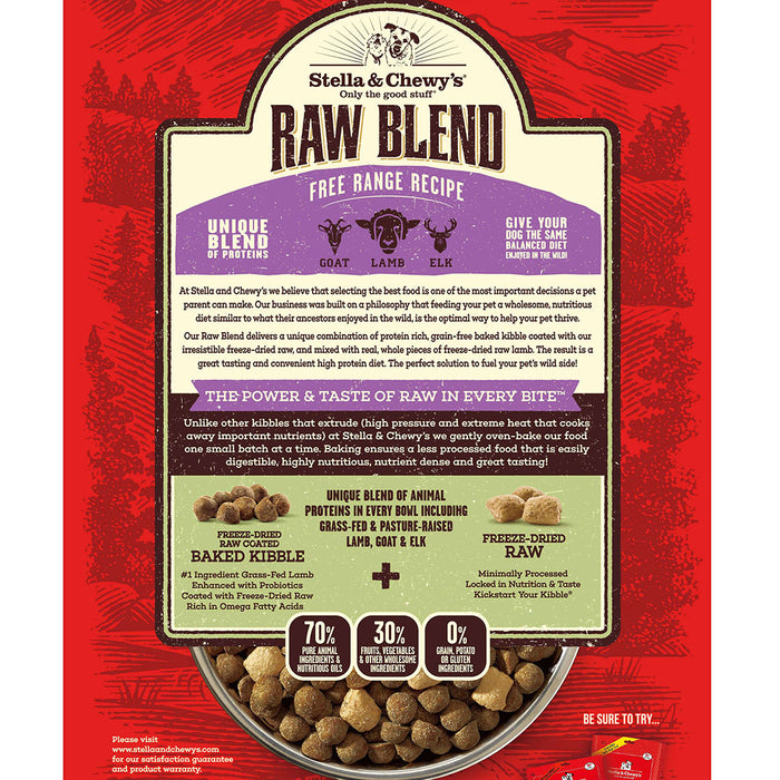 Stella & chewy's raw blend agneau nourriture pour chien