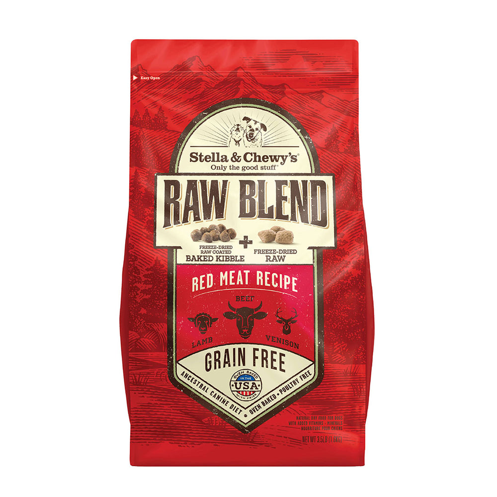 Stella & chewy's raw blend boeuf porc lyophilisée nourriture pour chien