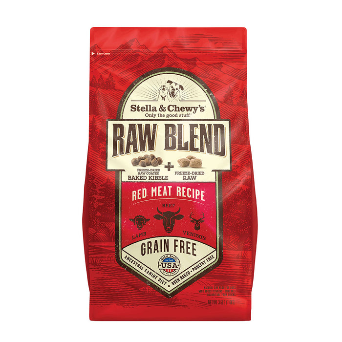 Stella & chewy's raw blend boeuf porc lyophilisée nourriture pour chien