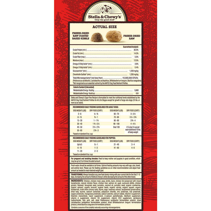 Stella & chewy's raw blend poulet nourriture pour chien