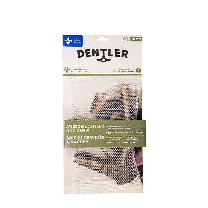 Dentler bois de cervidés entiers à mâcher, nature sauvage