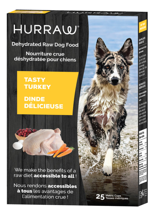 Hurraw dinde déshydraté sans grains nourriture pour chiens  (produit du Quebec)