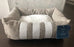 REX & DEX LIT POUR CHIENS BEIGE AVEC LIGNES BLANCHES