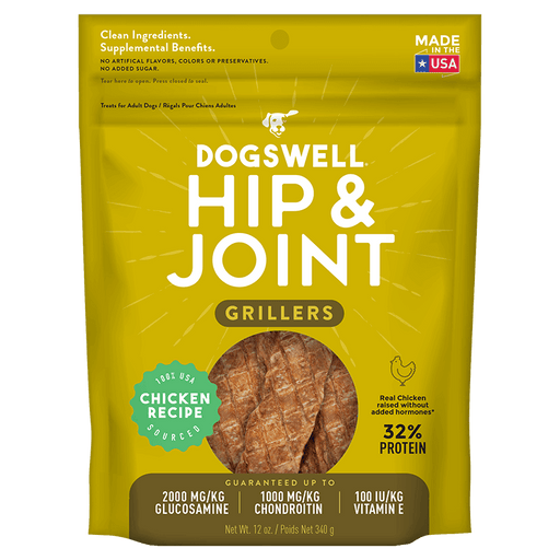 Gâteries séchées pour les hanches et les articulations, poulet pour chiens