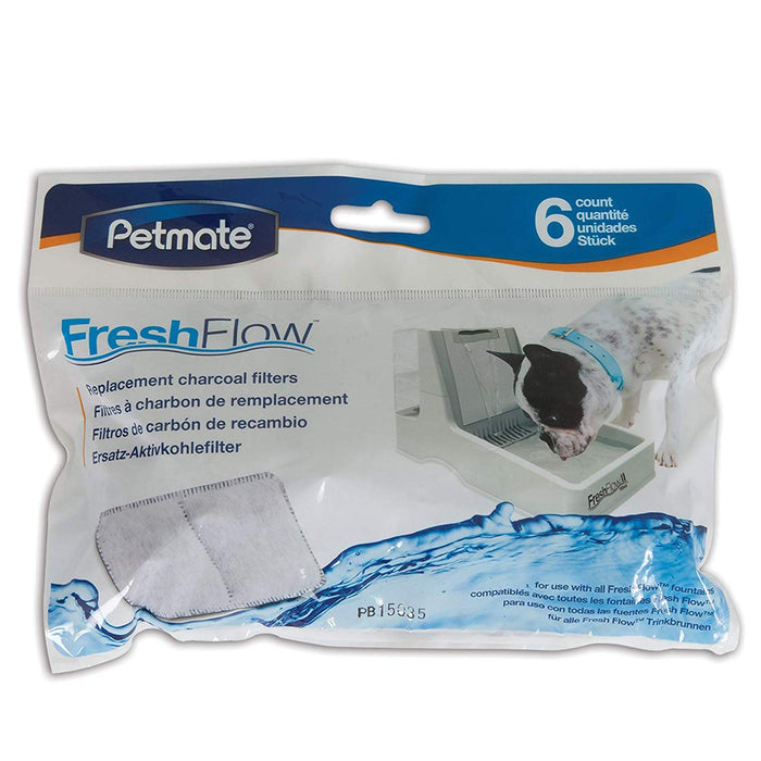 Filtre Fresh flow Petmate paq 6 pour chien chat