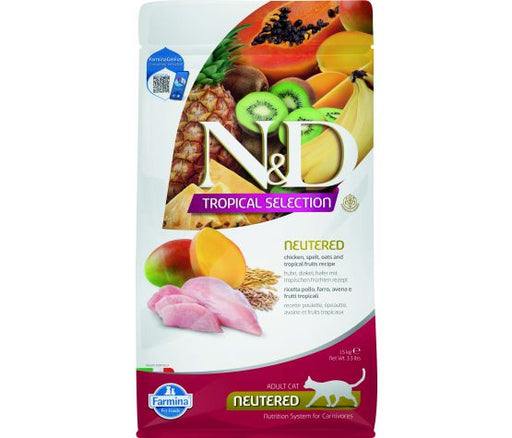 Farmina N&d tropical selection nourriture pour chat stérilisé poulet