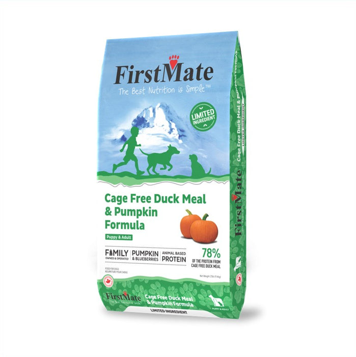FIRSTMATE INGREDIENT LIMITE CANARD ET CITROUILLE 25LB