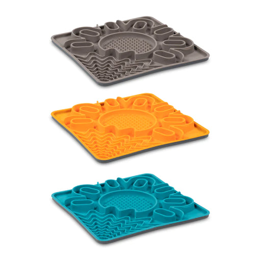 Messy Mutts Tapis D'alimentation En Silicone Multi-surfaces Avec Cadre 10"x10"