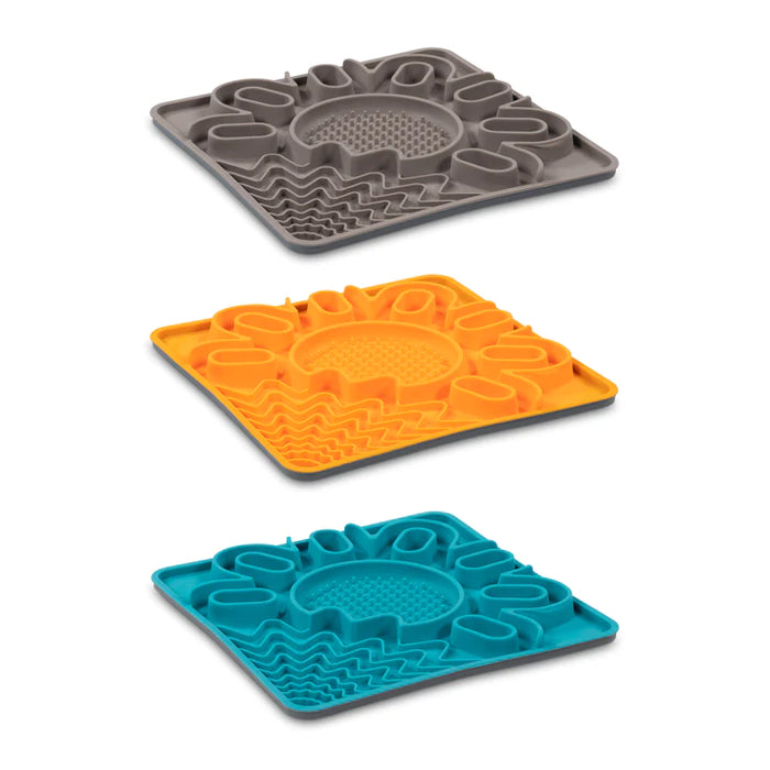 Messy Mutts Tapis D'alimentation En Silicone Multi-surfaces Avec Cadre 10"x10"