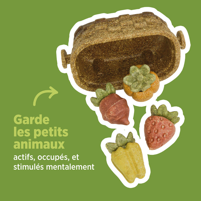 Living World – Jouet à mâcher comestible, Panier de récolte, multicolore, 158 g