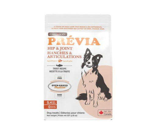 Oven Baked Prévia Gâteries Pour Chien, Sans Grains - Hanches & Articulations, Recette à La Truite, 227g