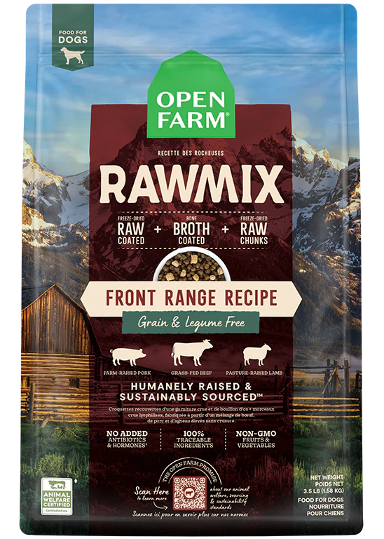 Open Farm RawMix Front Range sans grains pour chiens