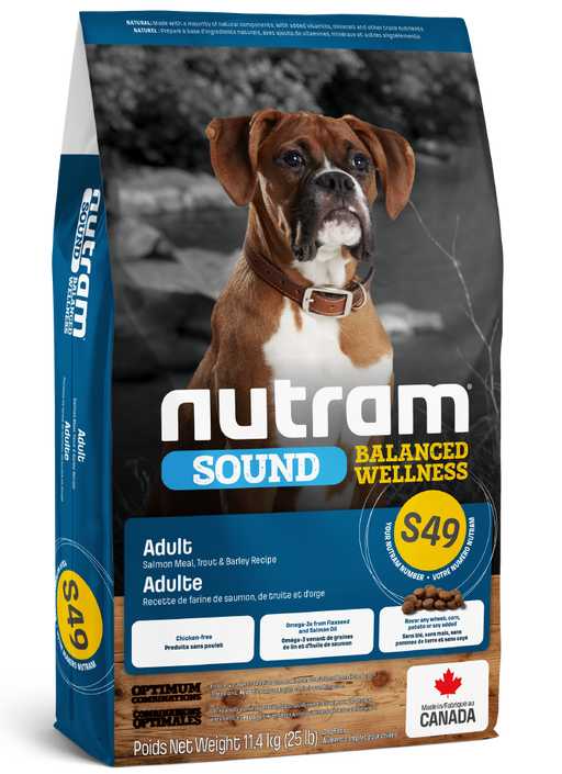 Nutram Sound (s49) nourriture pour chien au saumon (produit du Canada)
