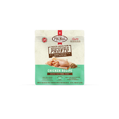 Primal Pronto-En-Bouchées Pour Chien Lyophilisées Au Poulet 7oz