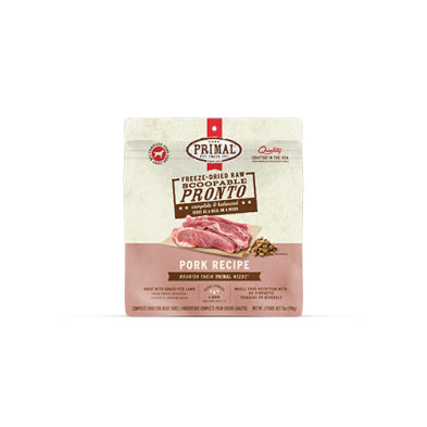 Primal Pronto-En-Bouchées Pour Chien Lyophilisées Au Porc 7oz