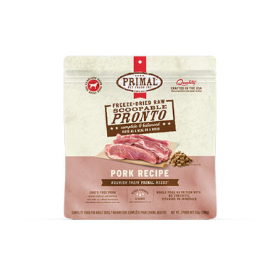 Primal Pronto-En-Bouchées Pour Chien Lyophilisées Au Porc 25oz