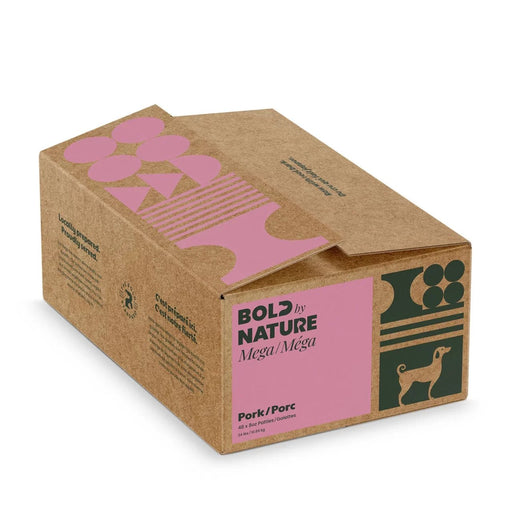 Bold by Nature Mega dog porc nourriture crue pour chiens 24 lb - Nourriture crue chien - Bold by Nature - Bold by Nature Mega dog porc nourriture crue pour chiens 24 lb