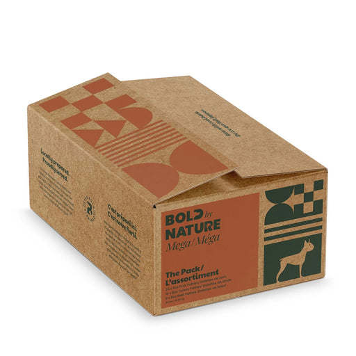 Bold by Nature Mega dog porc,dinde et boeuf nourriture crue pour chiens 24 lb - Nourriture crue chien - Bold by Nature - Bold by Nature Mega dog porc,dinde et boeuf nourriture crue pour chiens 24 lb