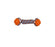 Bud'z Jouet De Corde Flottante Pour Chien - Haltère, Orange Et Bleu 24cm - JOUET CHIEN - Bud'z - Bud'z Jouet De Corde Flottante Pour Chien - Haltère, Orange Et Bleu 24cm